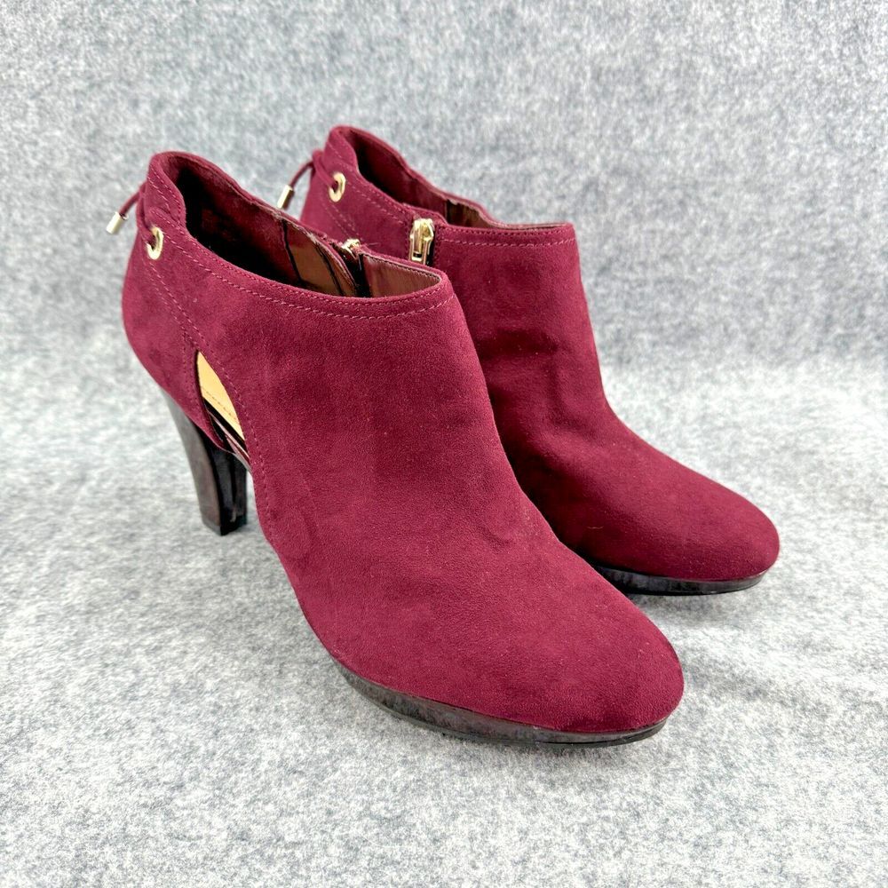 Liz Claiborne Elsie Heels‎ Womens 8.5 Maroon Burgundy Shoes Pumps Office Party